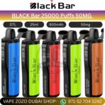 BLACK Bar 25000 Puffs 50MG Disposable Vape in Dubai