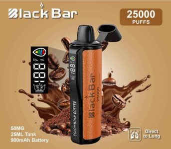 BLACK Bar 25000 Puffs 50MG Disposable Vape in Dubai COLOMBIAN-COFFEE