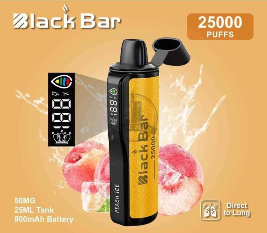 BLACK-Bar-25000-Puffs-50MG-Disposable-Vape-in-Dubai-PEACH-ICE