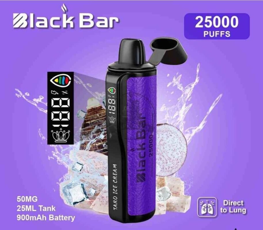 BLACK-Bar-25000-Puffs-50MG-Disposable-Vape-in-Dubai-TARO-ICE-CREAM