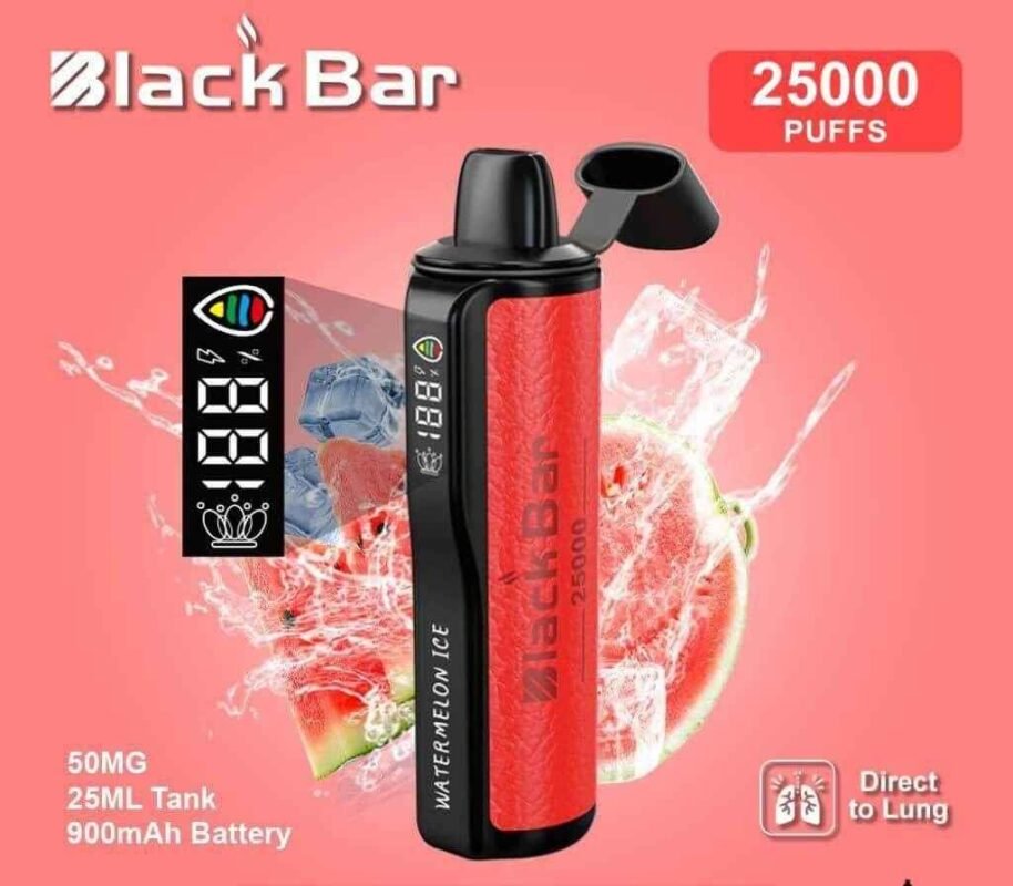 BLACK Bar 25000 Puffs 50MG Disposable Vape in Dubai WATERMELON-ICE
