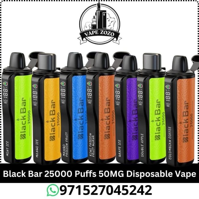 Black Bar 25000 Puffs 50MG Disposable Vape – Buy in Dubai