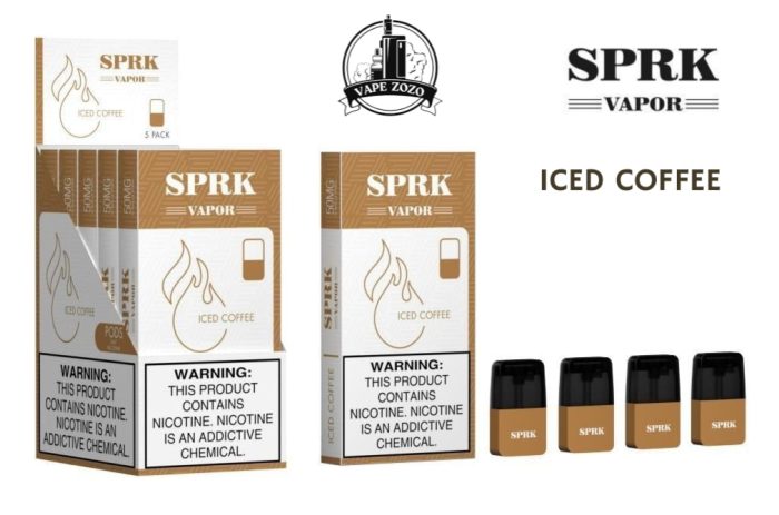 SPRK VAPOR POD CARTRIDGE IN DUBAI ICED COFFEE