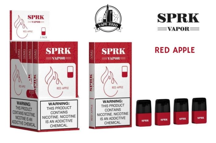 SPRK VAPOR POD CARTRIDGE IN DUBAI RED APPLE