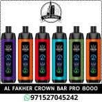 AL-FAKHER-CROWN-BAR-PRO-8000-Puffs-Disposable-Vape-in-Dubai-