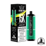 AL FAKHER Crown Bar Hyper Max 15000 Puffs 20MG Disposable Vape Price in Dubai Lemon Lime