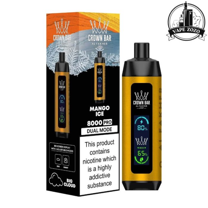 AL FAKHER CROWN BAR PRO 8000 Puffs Disposable Vape in Dubai