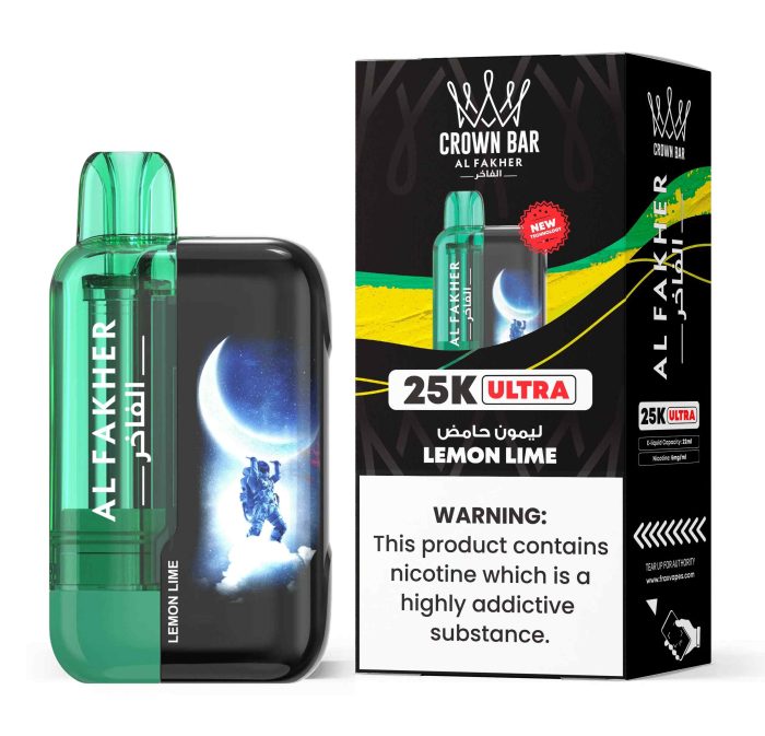 Al Fakher Ultra 25000 Puffs 50MG Disposable Vape Price in Dubai Lemon Lime