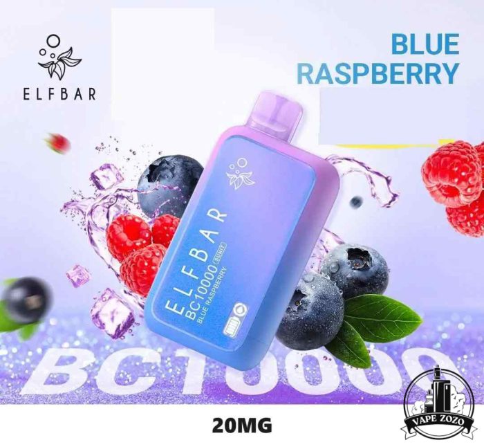 ELF BAR 10000 Puffs 20MG Disposable Vape Price in Dubai BLUE RASPBERRY