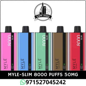 MYLÉ Slim 8000 Puffs 50MG Disposable Vape Price In Dubai