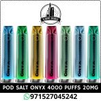 Pod Salt Onyx 4000 Puffs 20MG Disposable Vape in Dubai