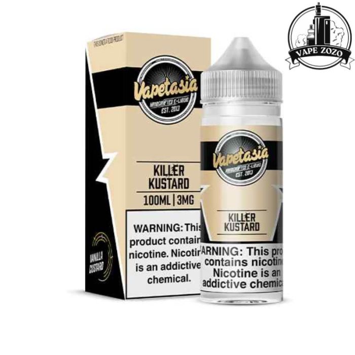 VAPETASIA Killer Kustard 100ml 3mg Vape Juice in Dubai