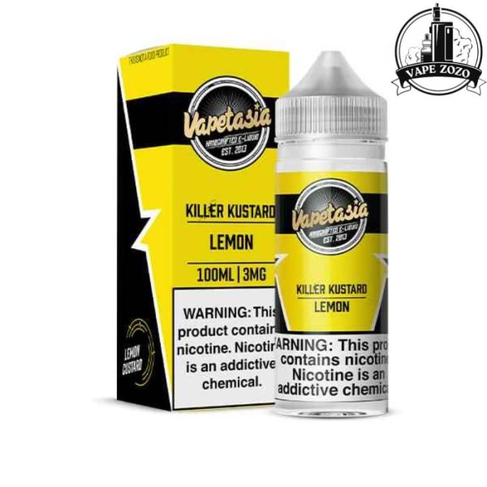 VAPETASIA Killer Kustard 100ml 3mg Vape Juice in Dubai