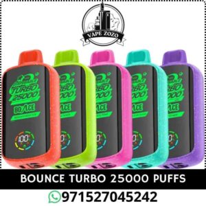 BOUNCE Turbo 25000 Puffs 50MG Disposable Vape Price In Dubai