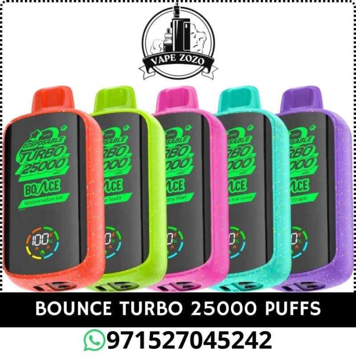 BOUNCE Turbo 25000 Puffs 50MG Disposable Vape Price in Dubai