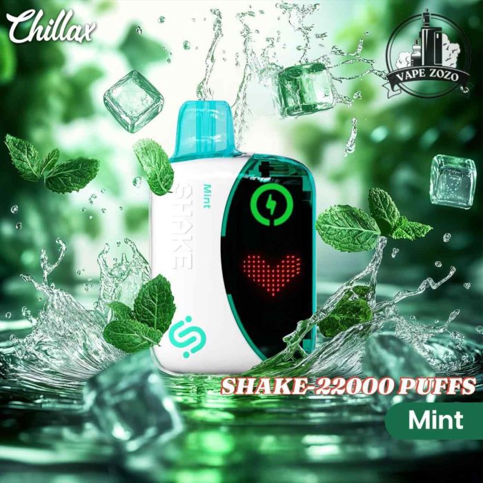 CHILLAX Shake 22000 Puffs 50MG Nicotine LED Indicator Disposable Vape Price in Dubai MINT