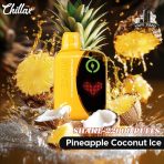 CHILLAX Shake 22000 Puffs 50MG Nicotine LED Indicator Disposable Vape Price in Dubai PINEAPPLE COCONUT ICE