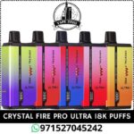 CRYSTAL Fire Pro Ultra 18000 Puffs Disposable Vape Price In Dubai