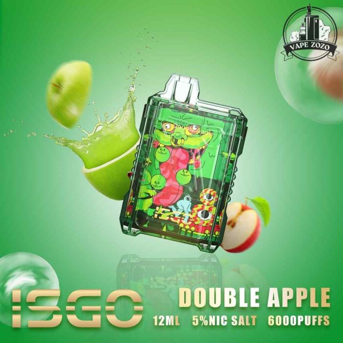 ISGO 6000 Puffs 50Mg Disposable Vape Price in Dubai Double Apple