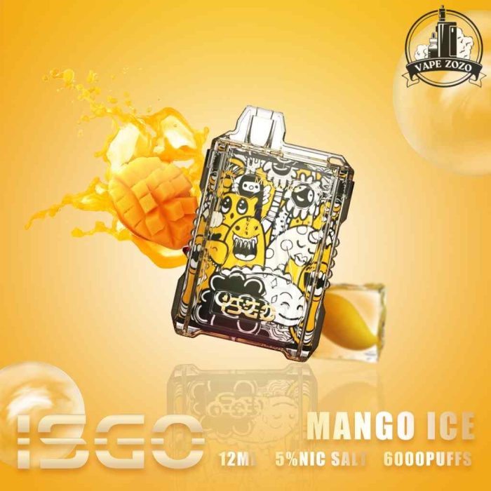 ISGO 6000 Puffs 50Mg Disposable Vape Price in Dubai Mango Ice