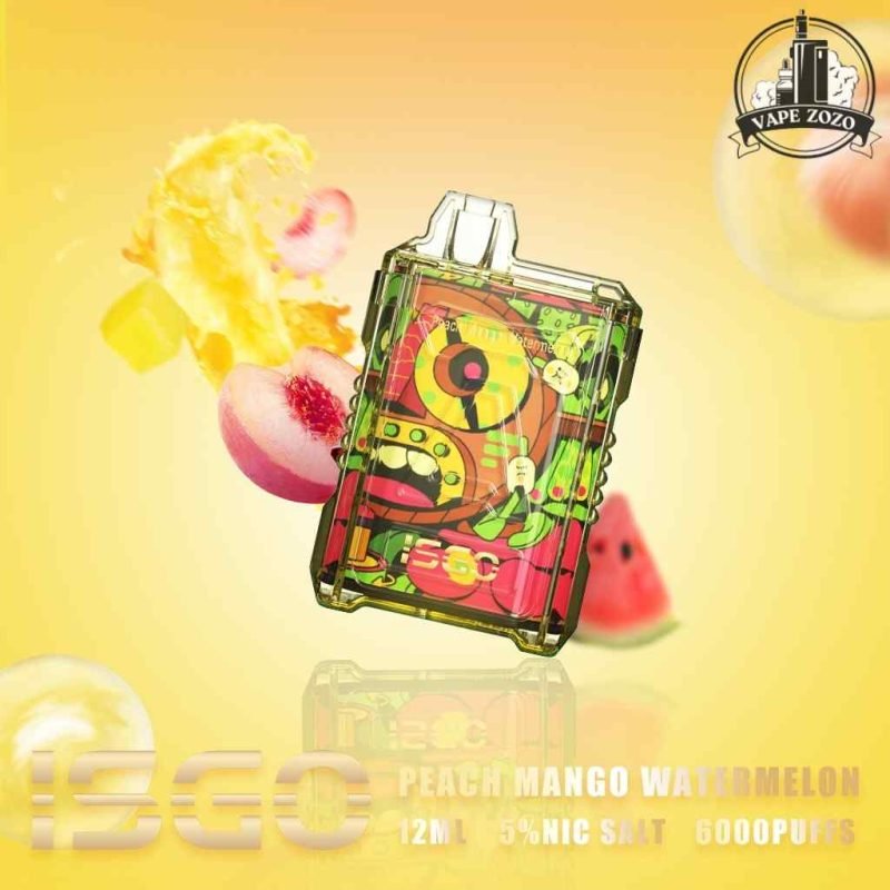 ISGO 6000 Puffs Disposable Vape Price in Dubai Mango Watermelon