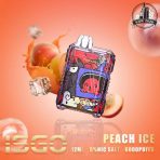 ISGO 6000 Puffs 50Mg Disposable Vape Price in Dubai Peach Ice