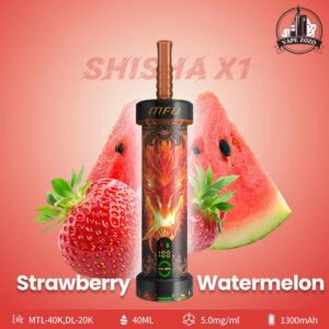 MFU Shisha X1 40000 Puffs 5mg Disposable Vape Price In Dubai Strawberry Watermelon