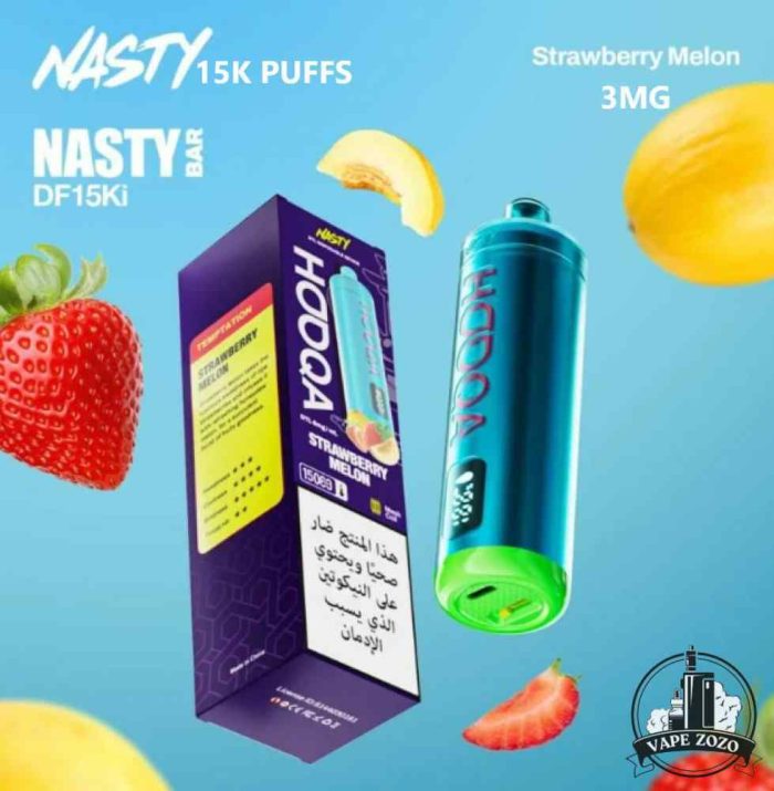 NASTY BAR Hooqa DF15Ki 15000 Puffs Price in Dubai STRAWBERRY MELON