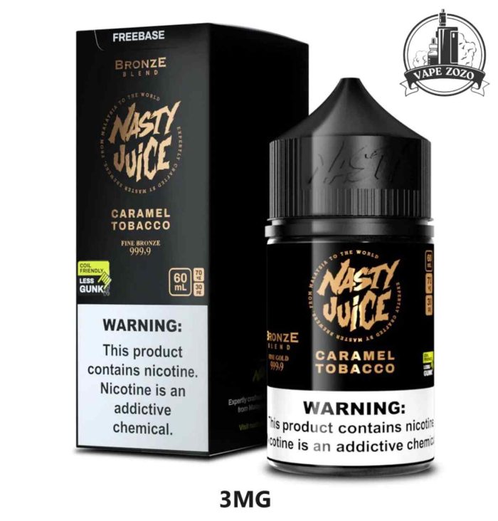 Nasty Juice 3mg Nicotine 60ml E Liquid Price in Dubai Caramel Tobacco