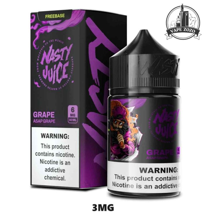 Nasty Juice 3mg Nicotine 60ml E Liquid Price in Dubai Grape Ice