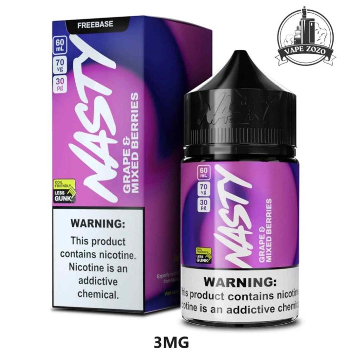 Nasty Juice 3mg Nicotine 60ml E Liquid Price in Dubai Grape Mixed Berries