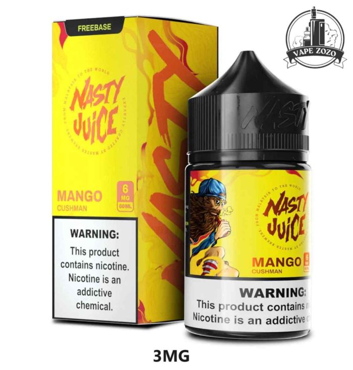 Nasty Juice 3mg Nicotine 60ml E Liquid Price in Dubai Mango Cushman