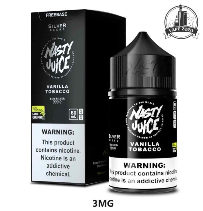 Nasty Juice 3mg Nicotine 60ml E Liquid Price in Dubai Vanilla Tobacco