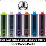 POD SALT Onyx Cloud 25000 Puffs 5mg Disposable Vape Price in Dubai