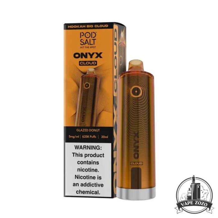 POD SALT Onyx Cloud 25000 Puffs 5mg Disposable Vape Price in Dubai Glazed Donut