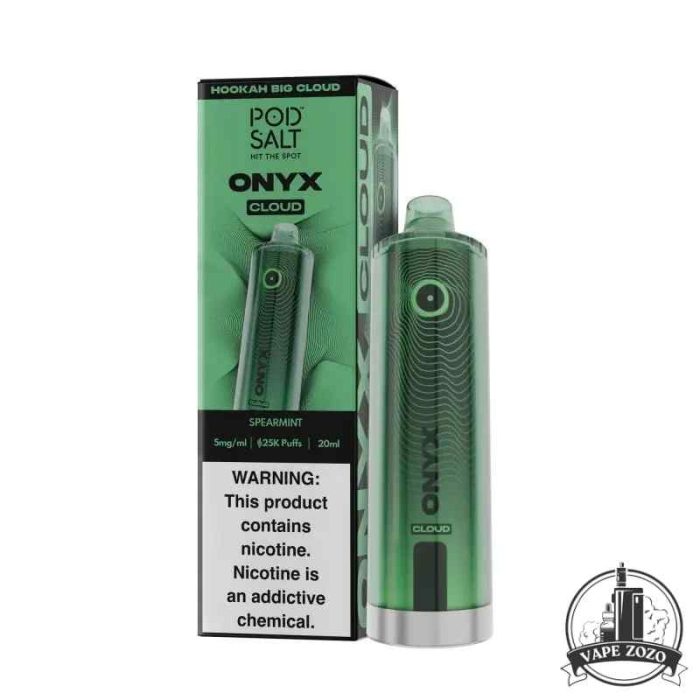 POD SALT Onyx Cloud 25000 Puffs 5mg Disposable Vape Price in Dubai Spearmint