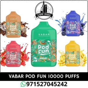 VABAR Pod Fun 10000 Puffs 50Mg Disposable Vape Price In Dubai