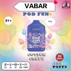 VABAR Pod Fun 10000 Puffs 50Mg Disposable Vape Price in Dubai Cotton Candy