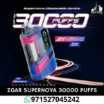 ZGAR Supernova 30000 Puffs   2%mg18ml Disposable Vape Price In Dubai