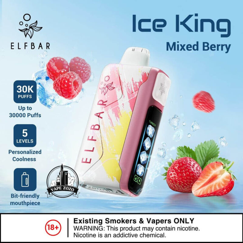 ELF BAR ICE KING 30000 PRICE IN DUBAI MIXED BERRY