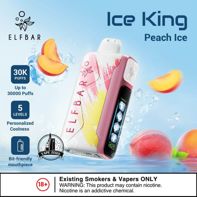 ELF BAR ICE KING 30000 PRICE IN DUBAI PEACH ICE