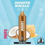 SMOOTH Whale 12000 Puffs 50MG Disposable Vape Price in Dubai COCONUT HONEY