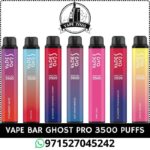 VAPE BAR Ghost Pro 3500 Puffs 20Mg Disposable Vape In Dubai