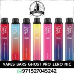 VAPES BARS GHOST PRO Zero Nicotine 3500 Puffs Price In Dubai