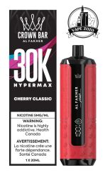 AL FAKHER Crown Bar HYPER MAX 30k Puffs 5MG Disposable Vape Price in Dubai Cherry Classic