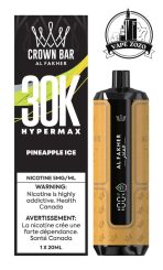 AL FAKHER Crown Bar HYPER MAX 30k Puffs 5MG Disposable Vape Price in Dubai Pineapple Ice