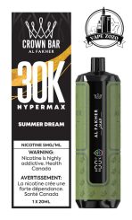 AL FAKHER Crown Bar HYPER MAX 30k Puffs 5MG Disposable Vape Price in Dubai Summer Dream