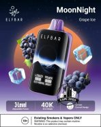 ELF BAR Moon Night 40000 Puffs 50MG Disposable Vape Price in Dubai Grape Ice