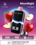 ELF BAR Moon Night 40000 Puffs 50MG Disposable Vape Price in Dubai Two Apple