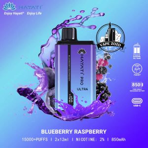 HAYATI Pro Ultra 15000 Puffs 20MG Disposable Vape Price in Dubai Blueberry Raspberry